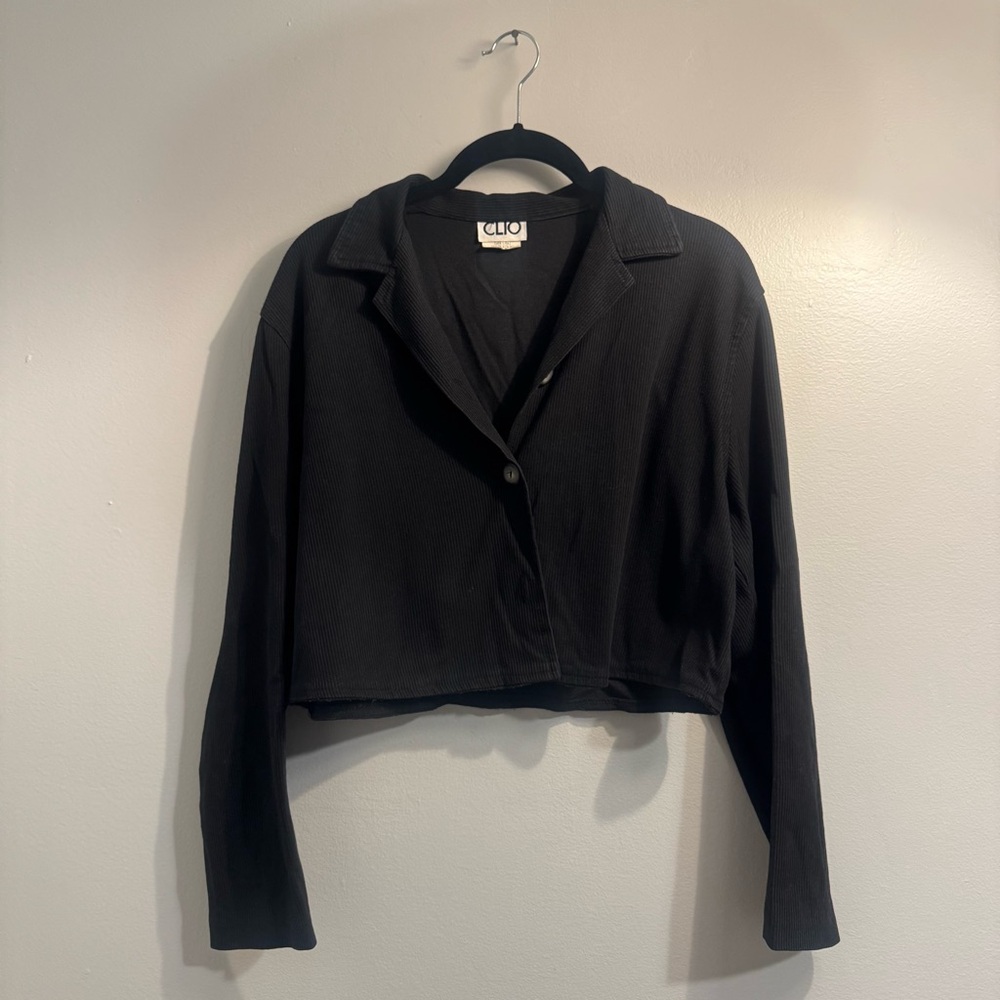 Vintage Corduroy Black Button Down